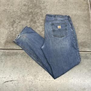 vintage carhartt faded blue relaxed baggy fit jeans size 38 x 34